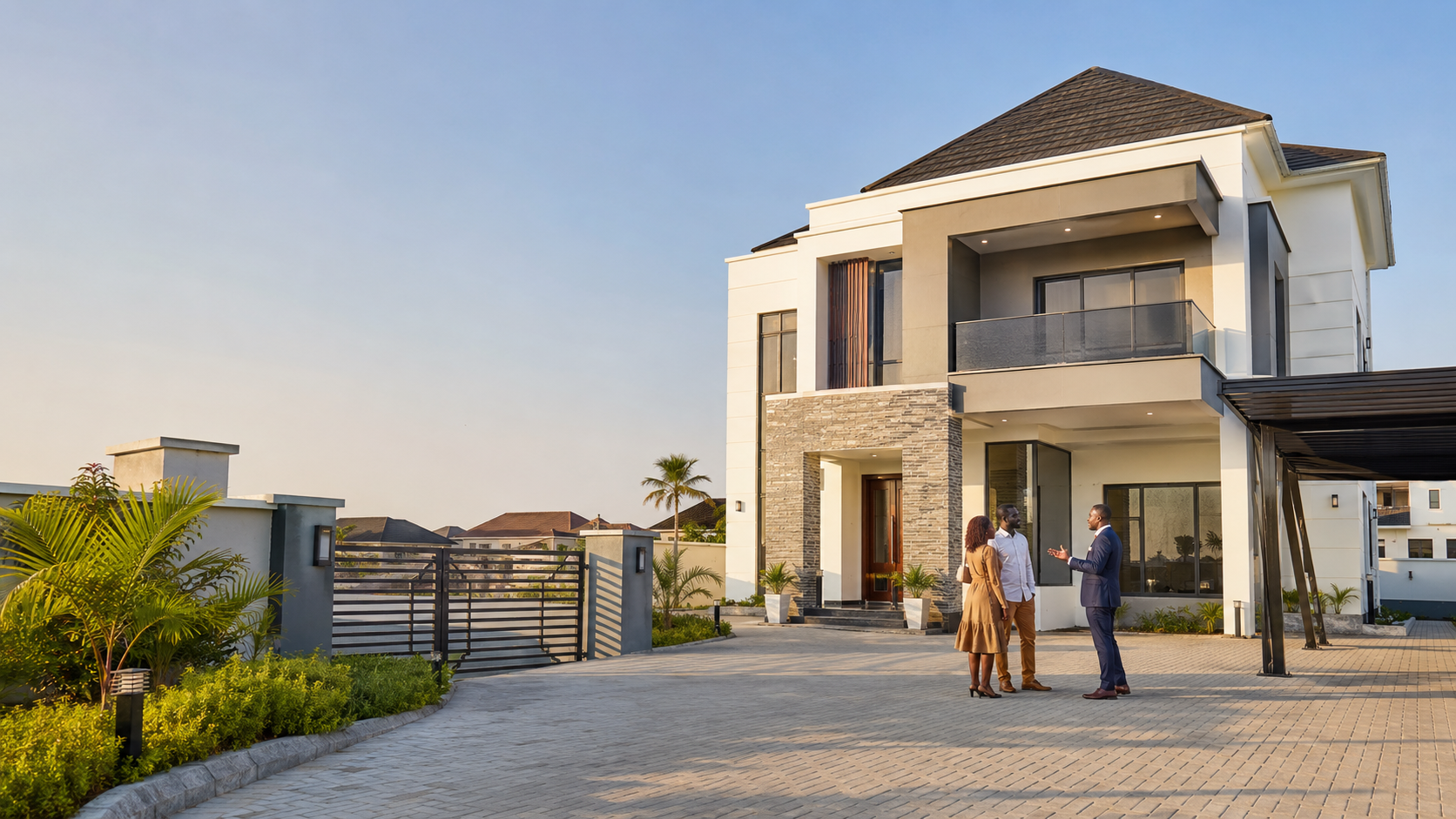 Modern residential property exterior
